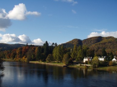 Dunkeld Cathedral from Dunkeld Bridge